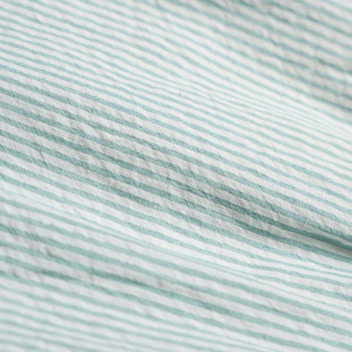 Organic Bucket Sun Hat - Green Stripes