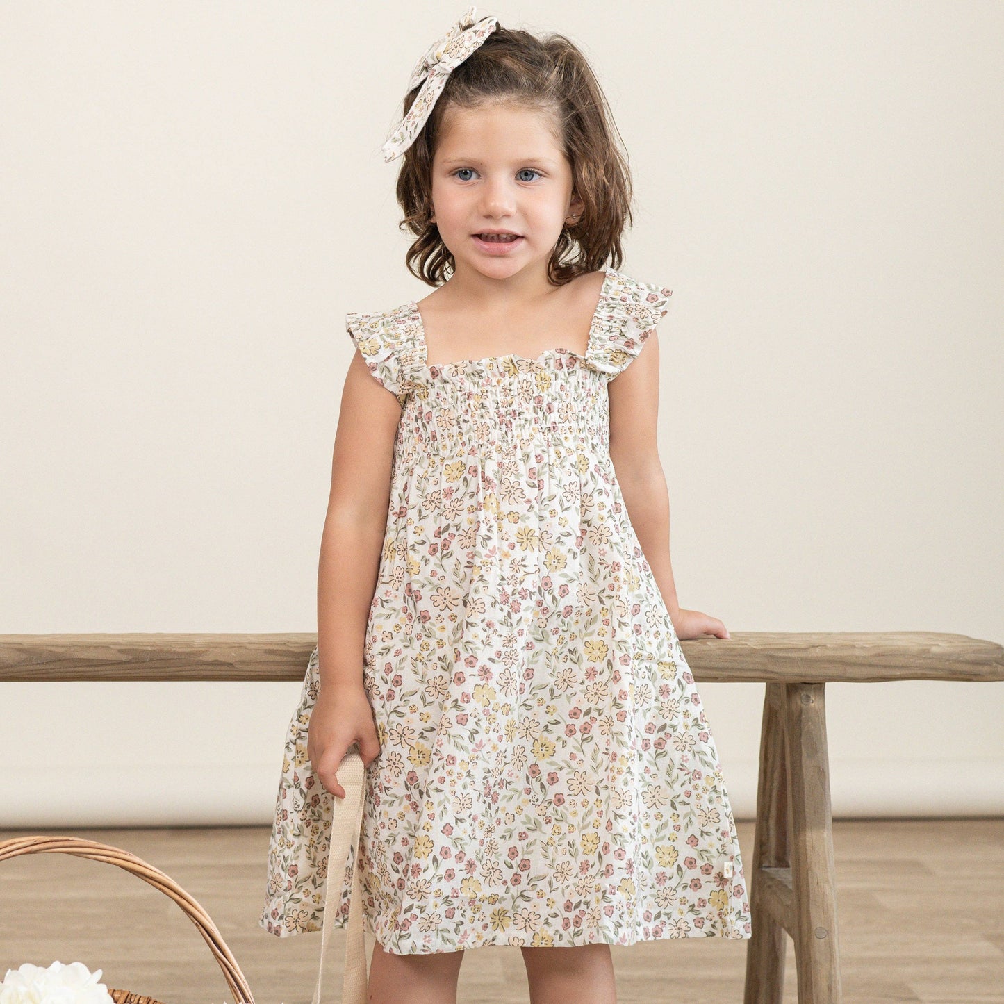 Organic Smocked Sundress - Wild Meadow