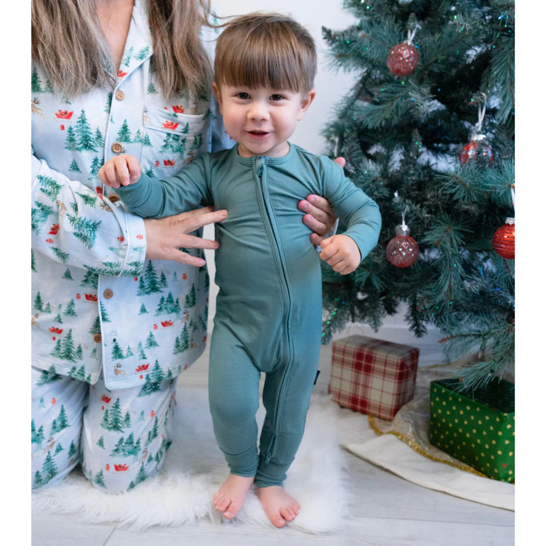 Zipper Sleeper - Leafy Green