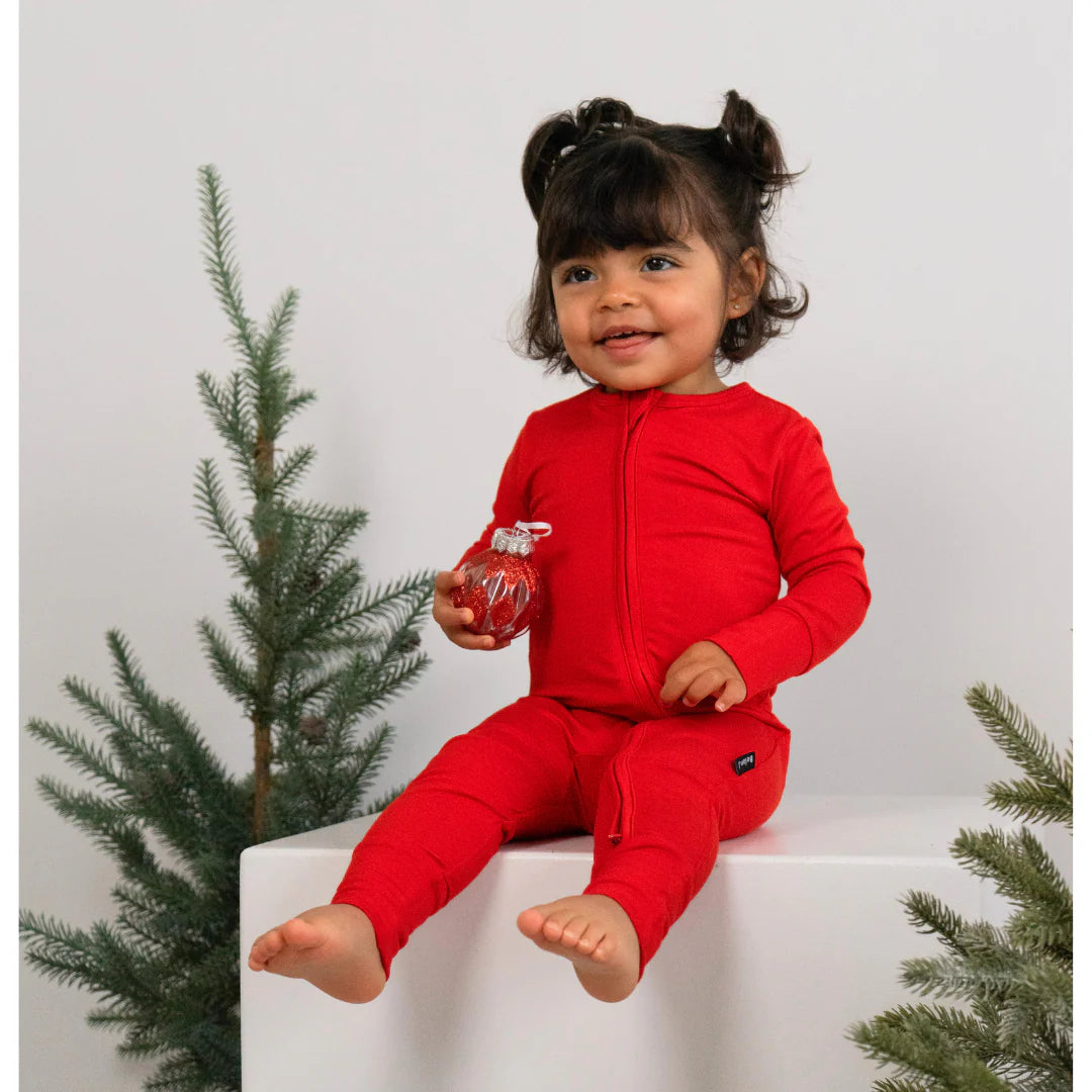Zipper Sleeper - Santa Red