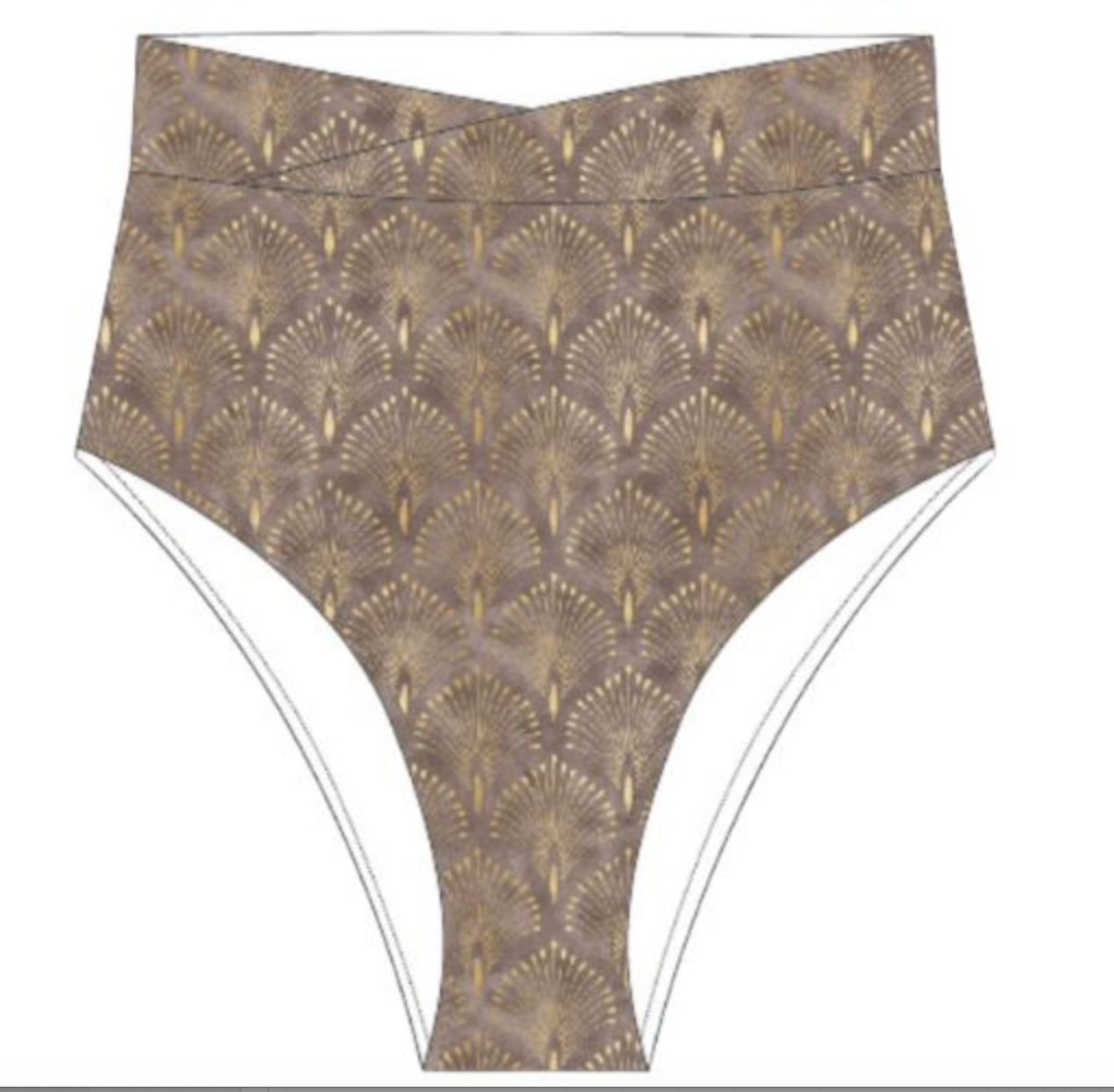 The "Parker" Mid Rise Cross Front Bottoms