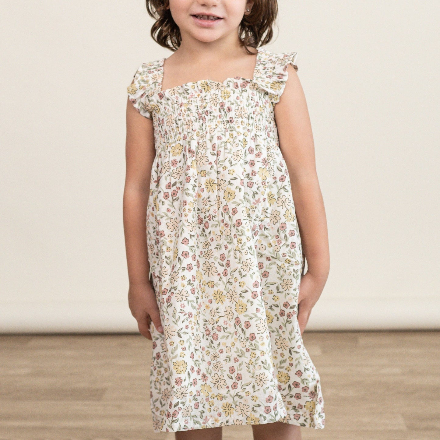 Organic Smocked Sundress - Wild Meadow