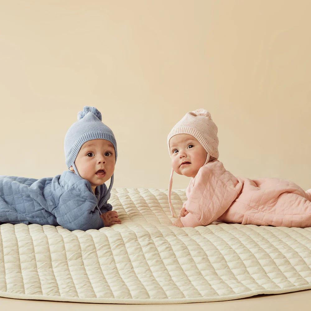 Organic Quilted Growsuit - Pretty Pink