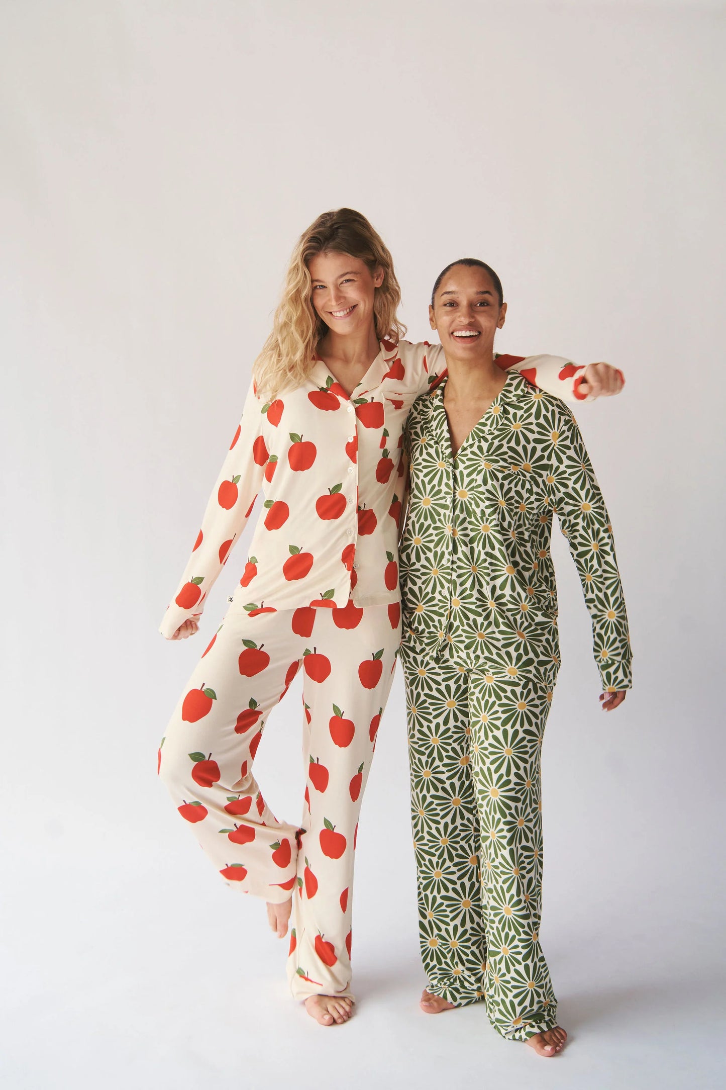 Ladies Collared Set - Apple