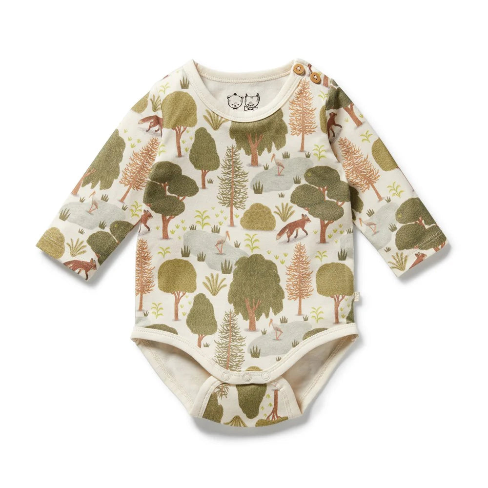 Organic Bodysuit - Little Trees