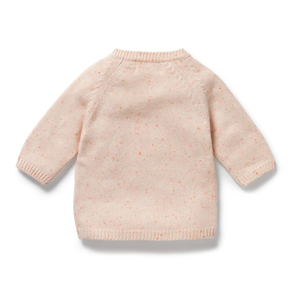 Organic Knitted Kimono Cardigan - Fairy Floss