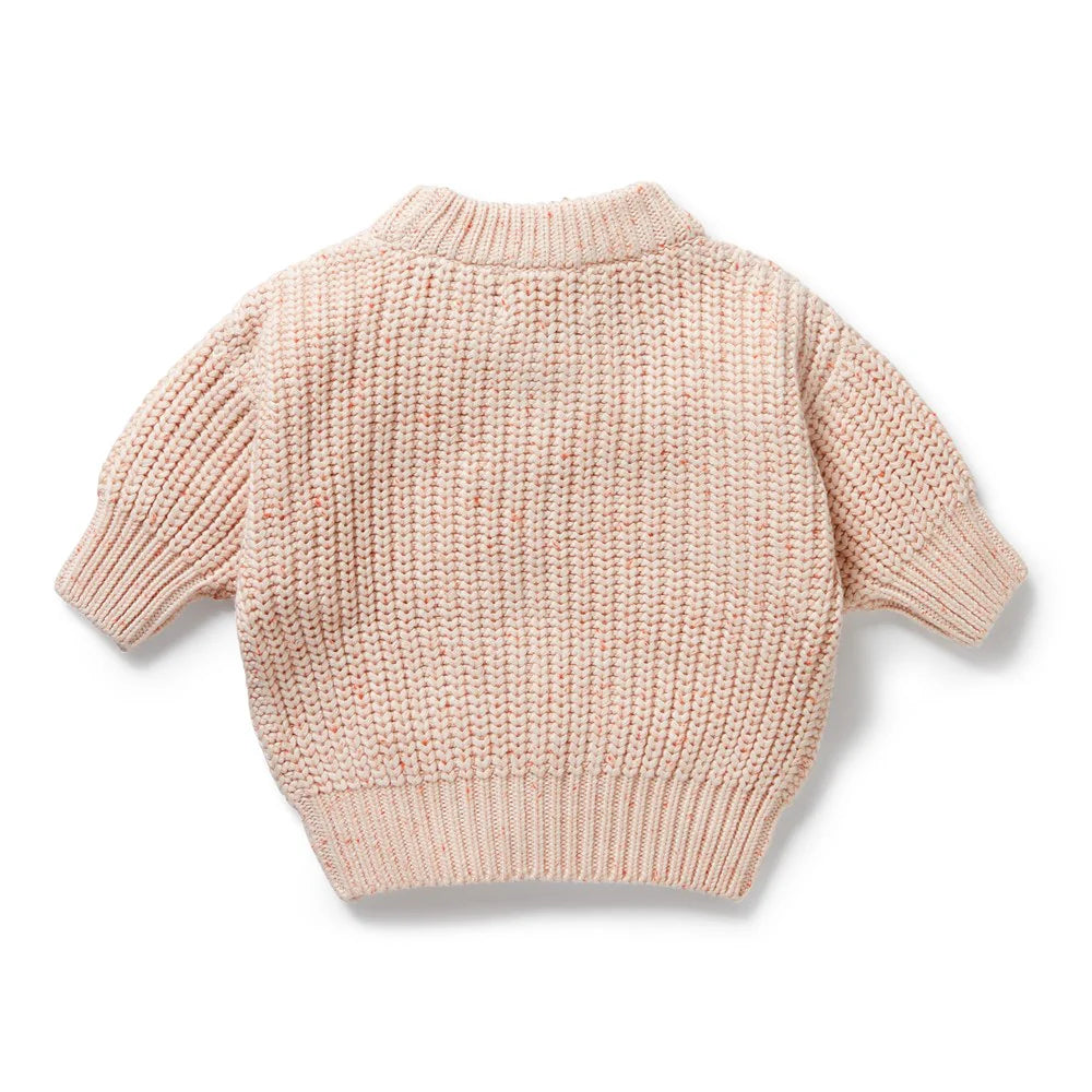 Organic Knitted Jumper - Fairy Floss