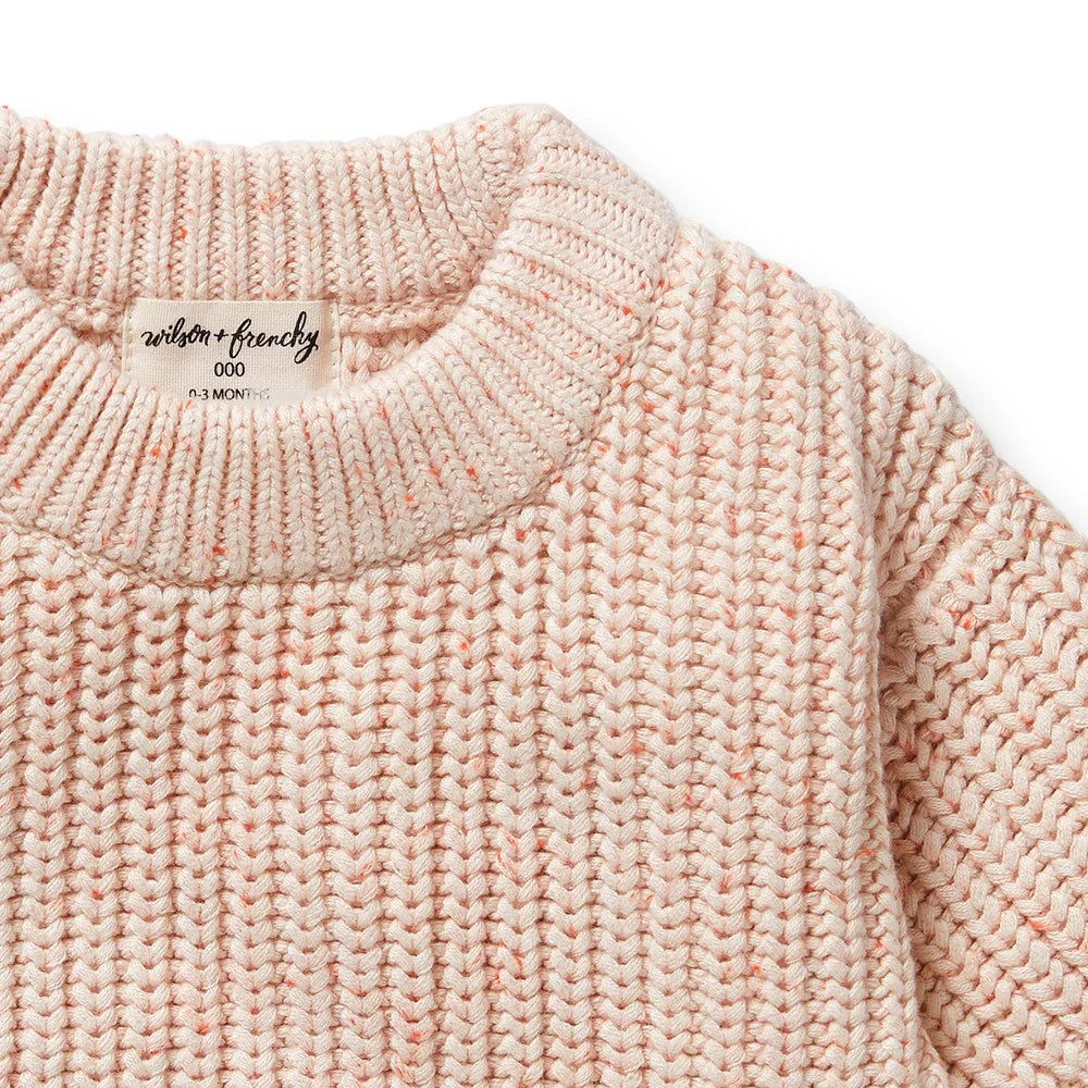 Organic Knitted Jumper - Fairy Floss