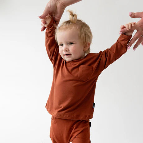 L/S Baggy Pocket Tee | Rust