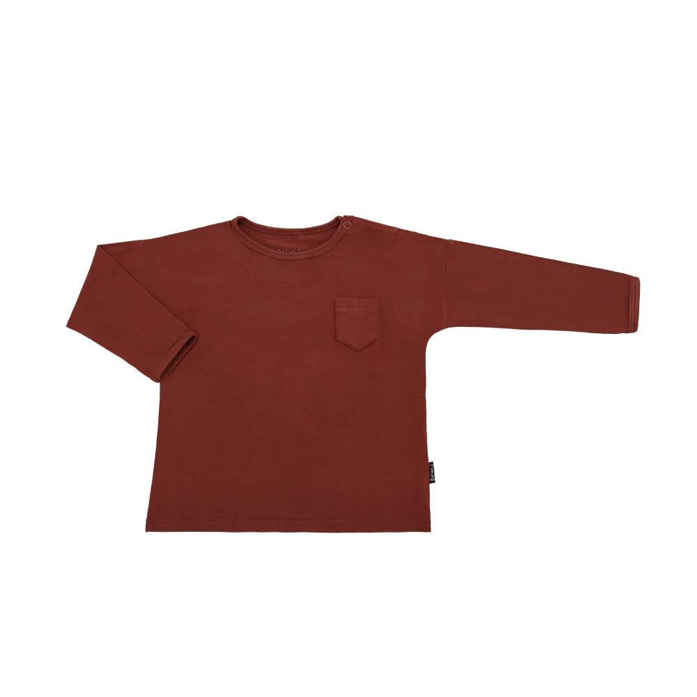L/S Baggy Pocket Tee | Rust