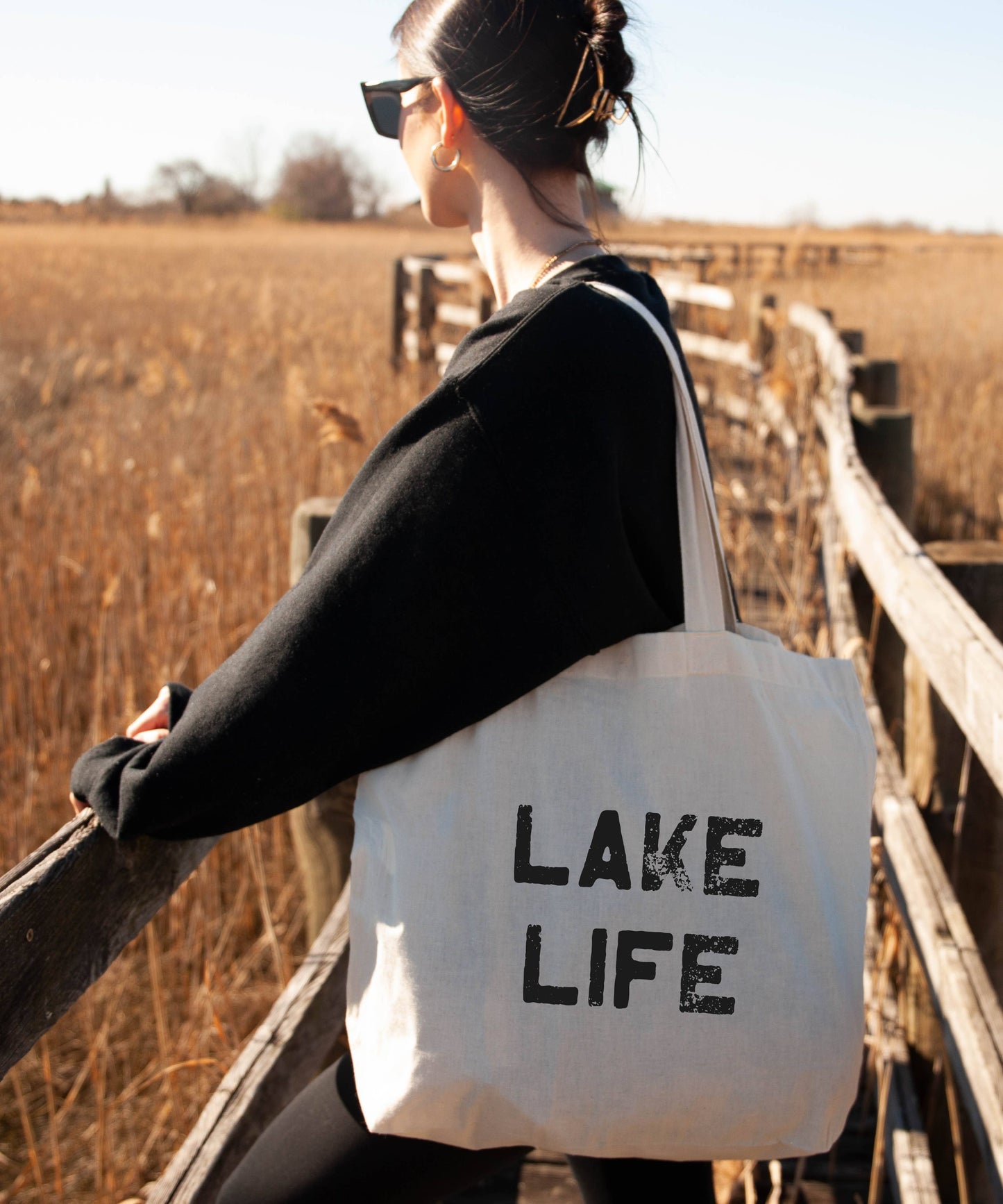 Canvas Tote Bag - Lake Life