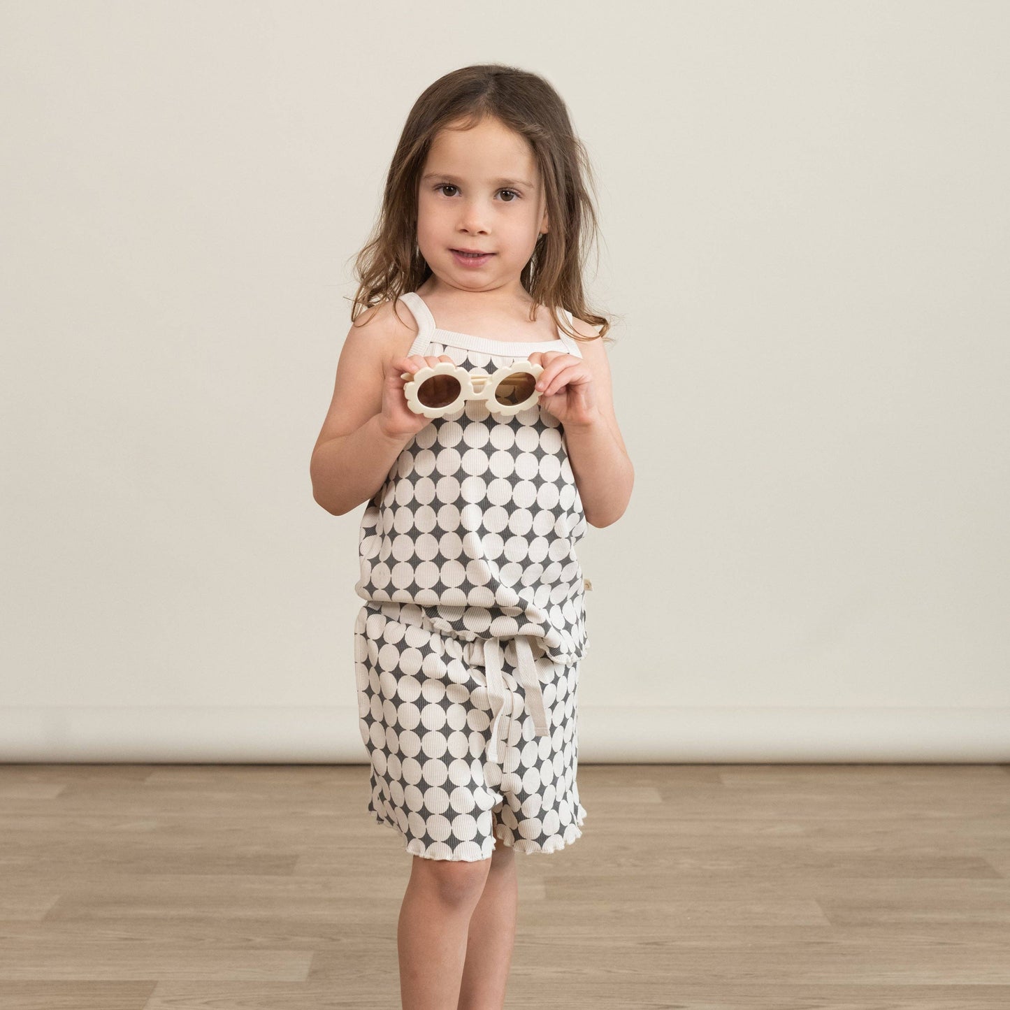 Organic Spaghetti Top & Short Set - Mod Dots