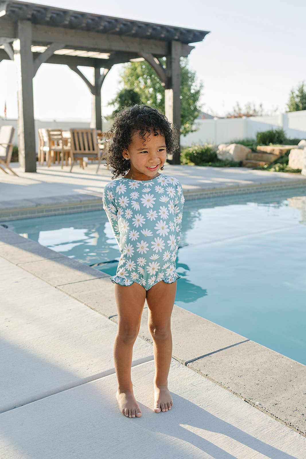 The "Chloe" Ruffle Rashguard Suit