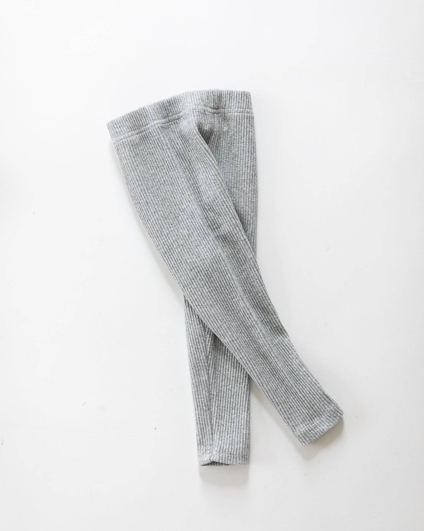 Kindly the Label Thick Ribbed Leggings Grey - Mama + Fawn Co.-