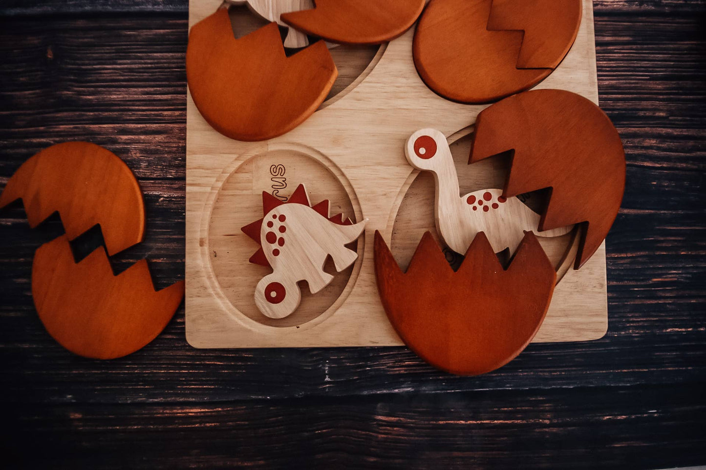 Qtoys Dino Hatching Eggs Puzzle - Mama + Fawn Co.-