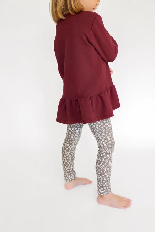 Tiny Button Apparel Leggings - Winter Floral - Mama + Fawn Co.-Apparel