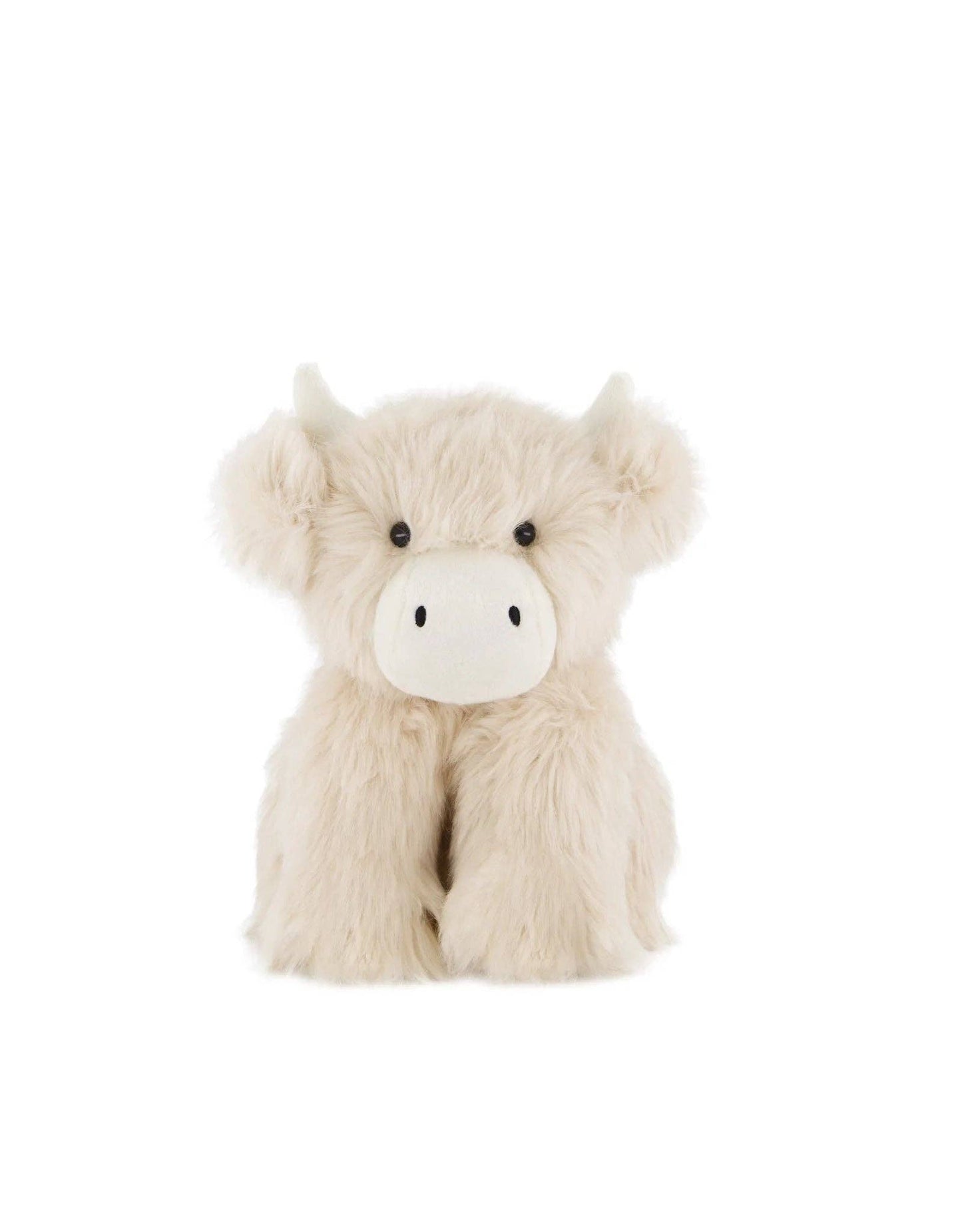 
                  
                    Plush toy highland cow on a white background.
                  
                