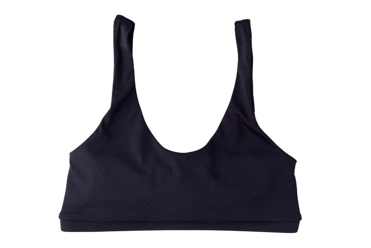 
                  
                    Solid Black Ribbed Women's Scoop Neck Top
                  
                