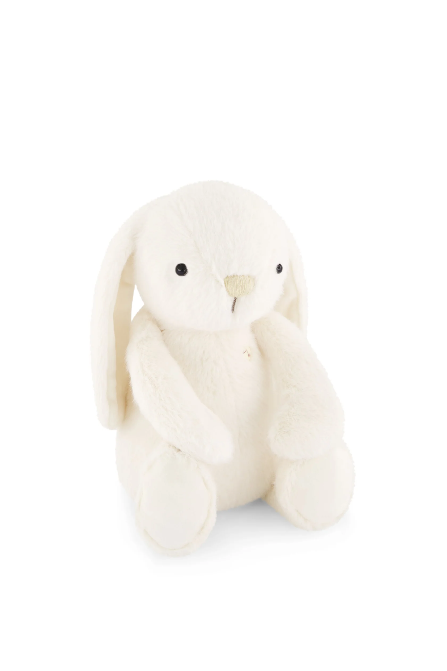
                  
                    White plush bunny toy on a white background.
                  
                