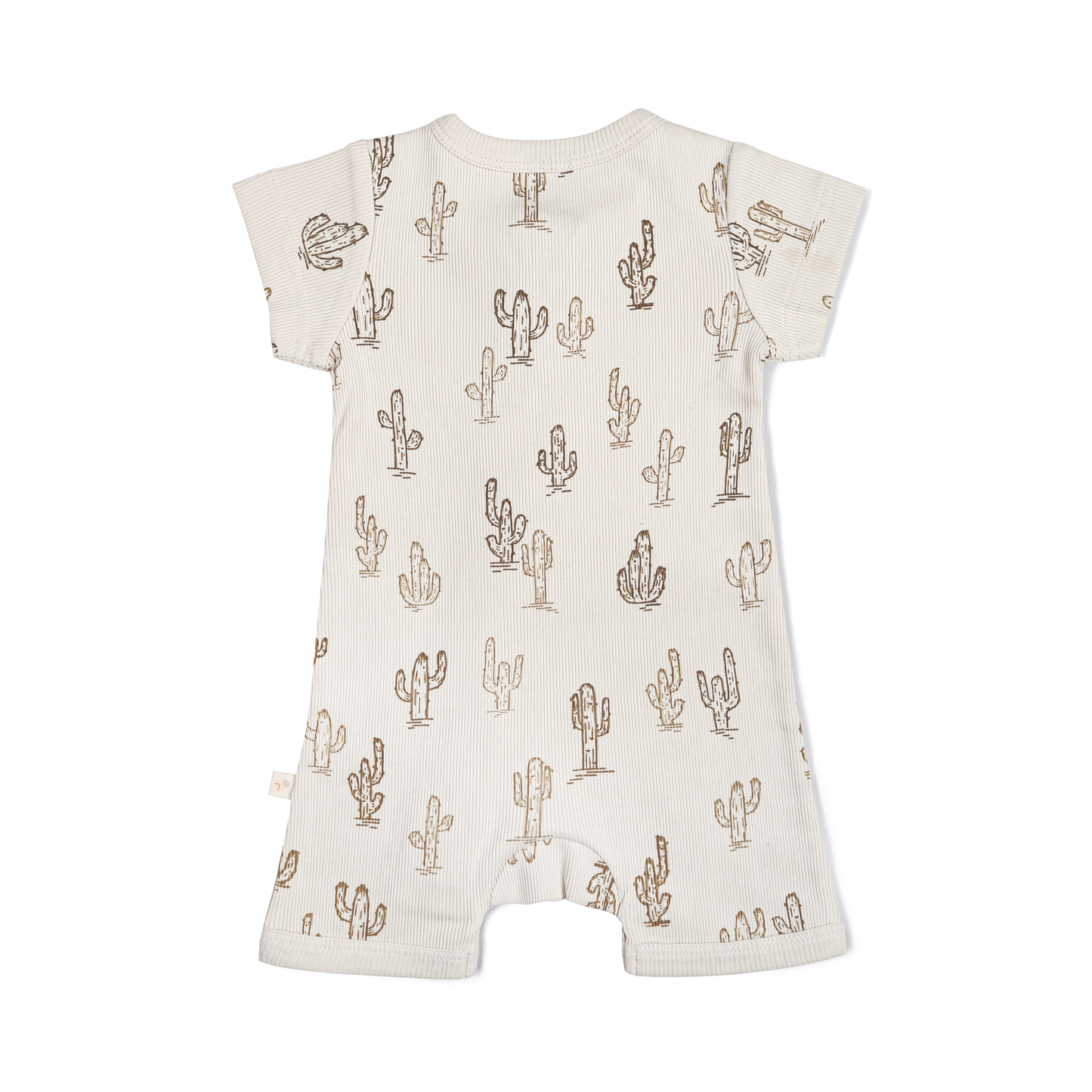 
                  
                    Organic Cotton Short Zip Romper | Cactus
                  
                