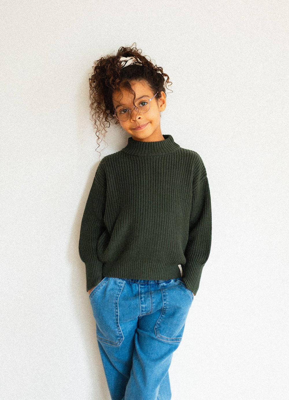 Kids Denim Barrel Pants