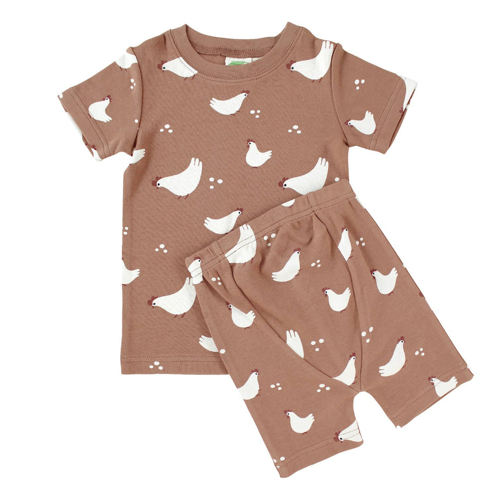 
                  
                    Organic Summer PJ Set | Chicken
                  
                