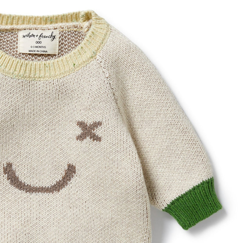 
                  
                    Almond Knitted Jacquard Jumper
                  
                