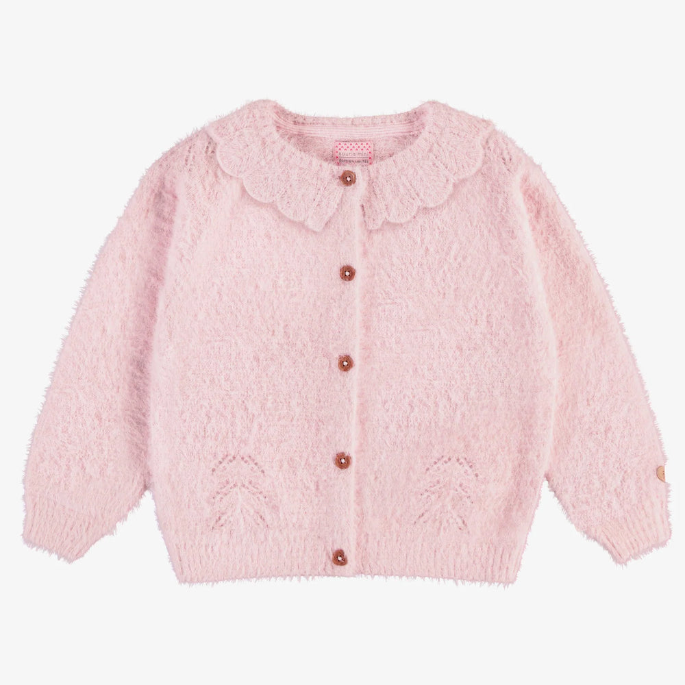 Knitted Cardigan | Light Pink