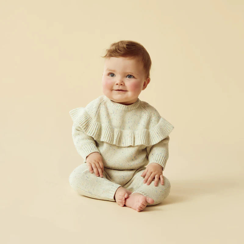 
                  
                    Dew Fleck Knitted Ruffle Jumper
                  
                