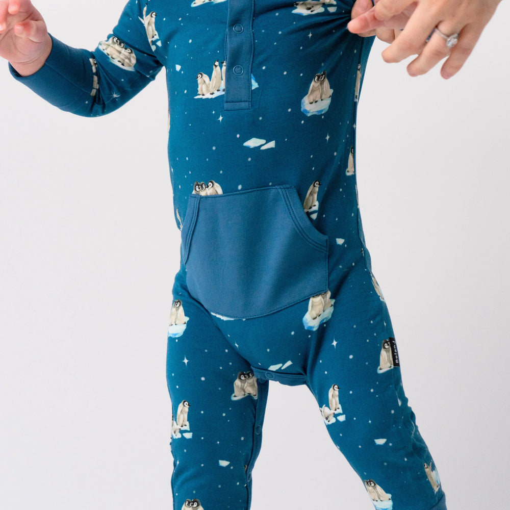 
                  
                    Long Sleeve Pocket Romper - Penguins (Night Sky)
                  
                