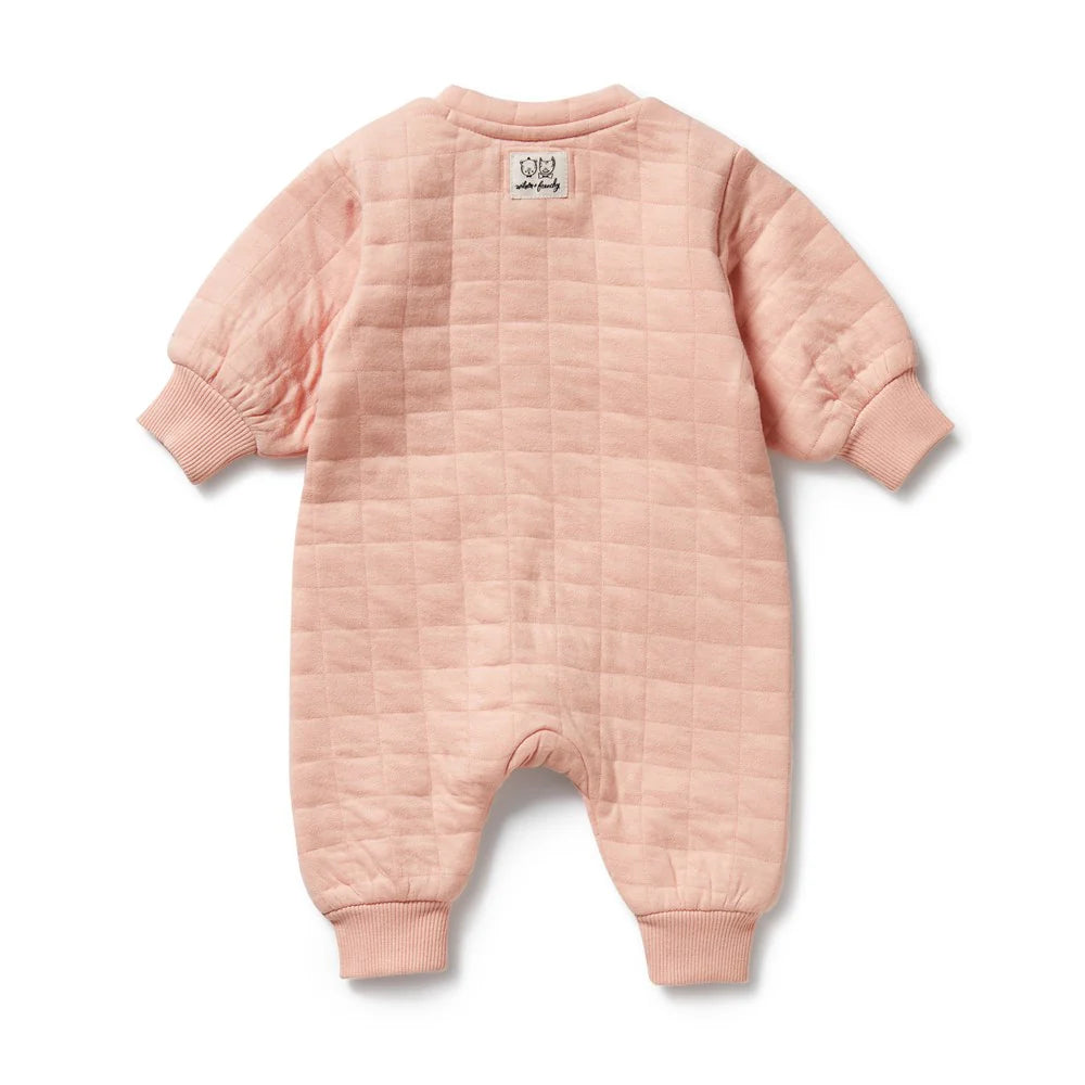 
                  
                    Organic Quilted Growsuit - Pretty Pink
                  
                