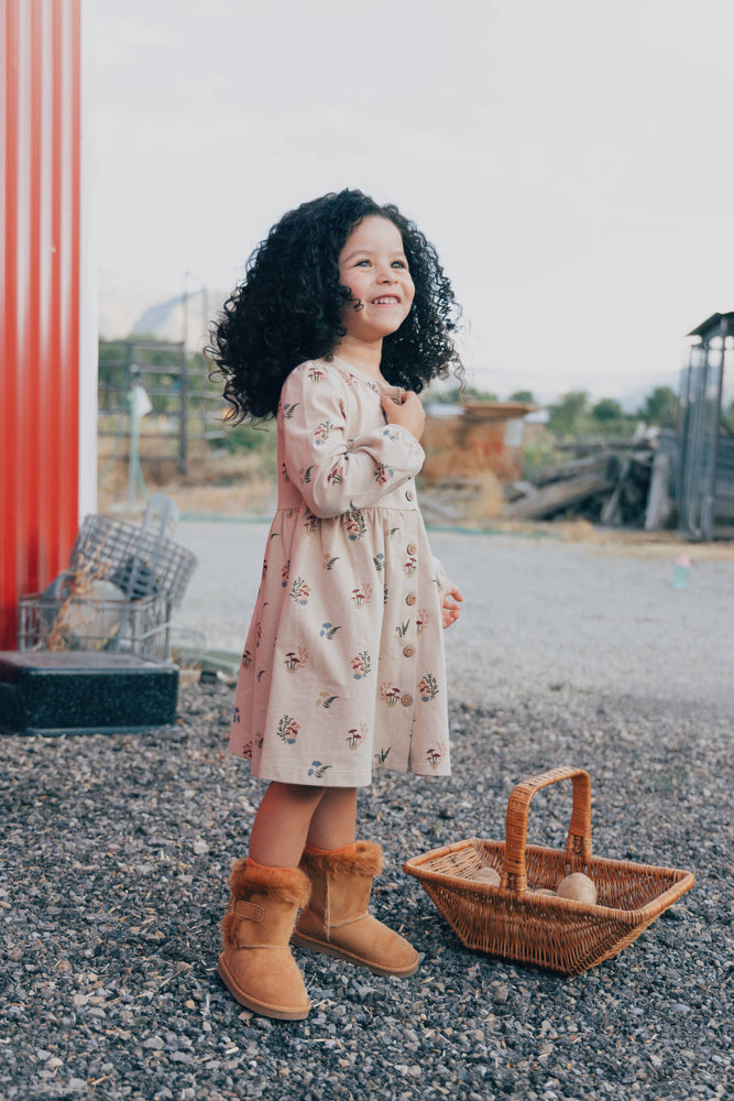 
                  
                    Button Down Dress- Mushrooms
                  
                