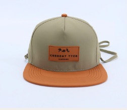 Waterproof Snapback Hat: Earth Tone Colour Block