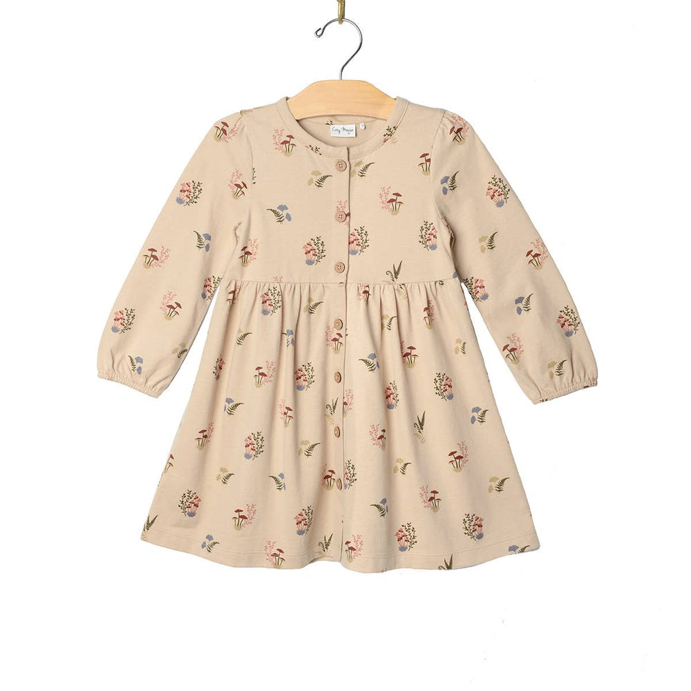 
                  
                    Button Down Dress- Mushrooms
                  
                