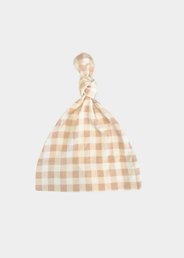 
                  
                    Knotted Hat - Oat Gingham
                  
                