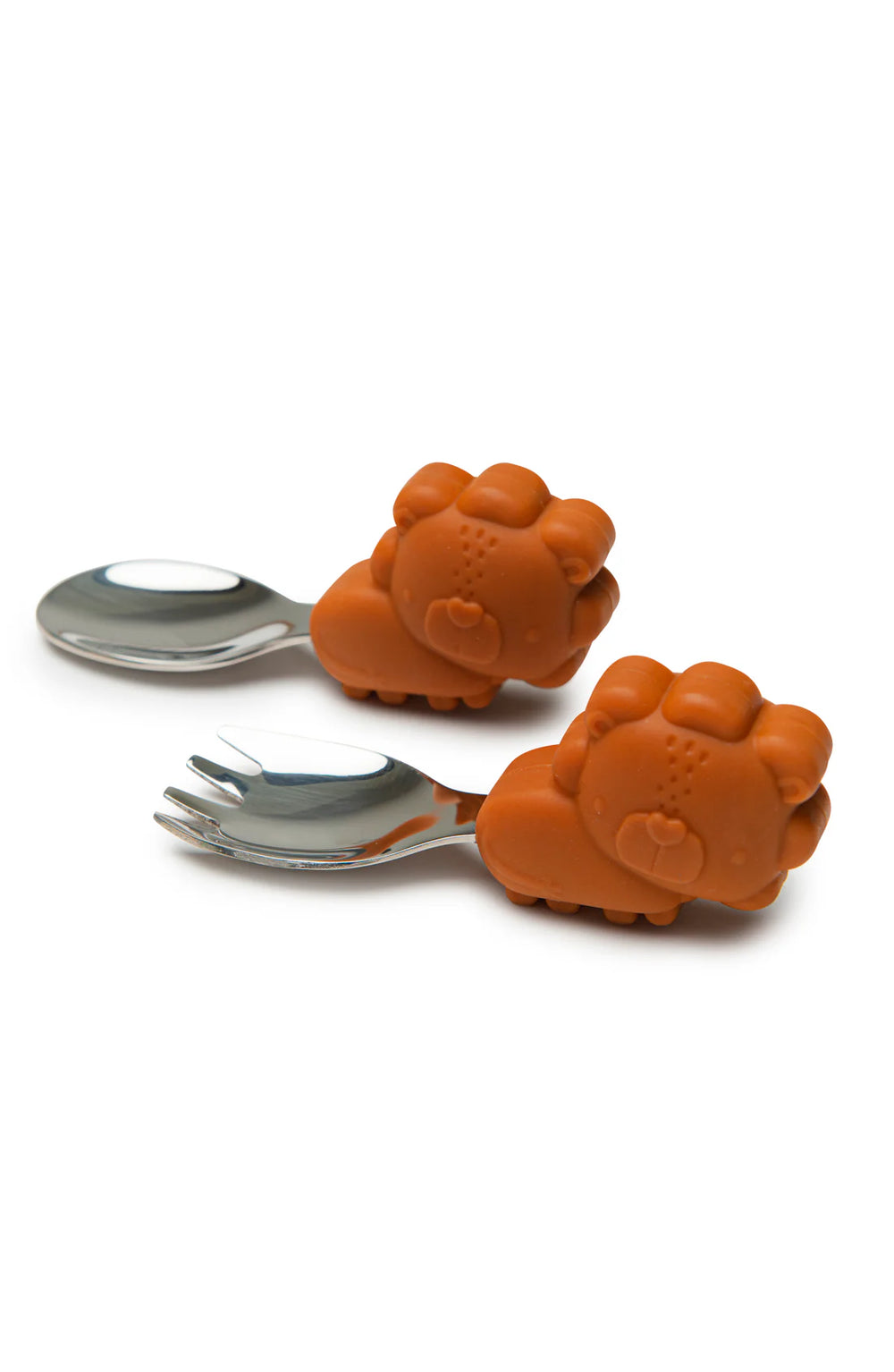 Loulou Lollipop Toddler Spoon/Fork Set - Lion