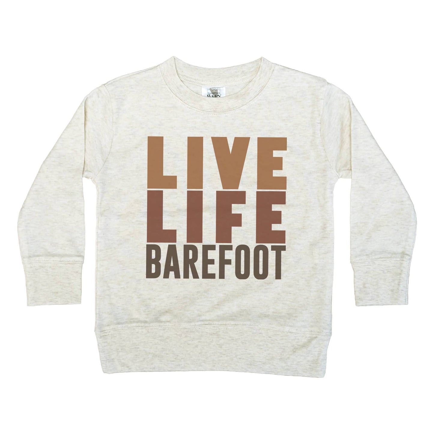 Barefoot Baby Live Life Barefoot Toddler Long Sleeve Shirt - Mama + Fawn Co.-