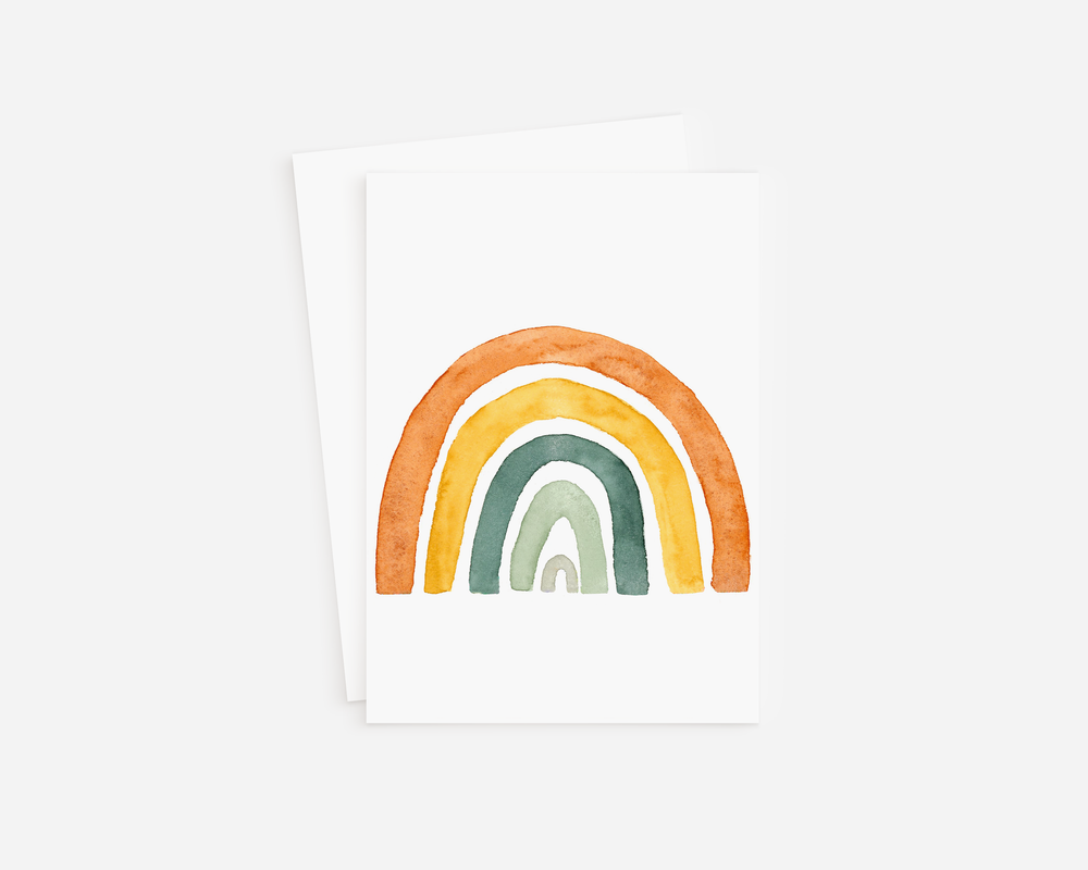 Rainbow Blank Greeting Card