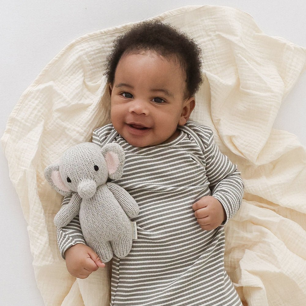 
                  
                    Cuddle + Kind Baby Elephant - Mama + Fawn Co.-
                  
                