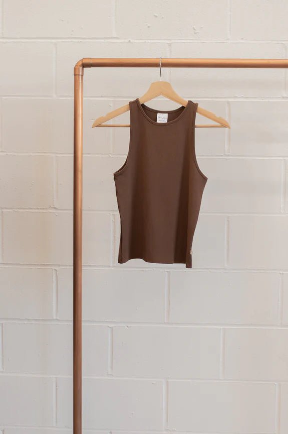 
                  
                    Jax + Lennon Ladies High Neck Cropped Tank - Mama + Fawn Co.-Apparel
                  
                