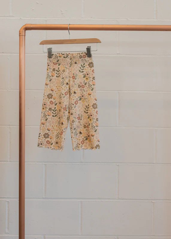 Jax + Lennon Lettuce Hem Cropped Pants - Fall Floral - Mama + Fawn Co.-Apparel