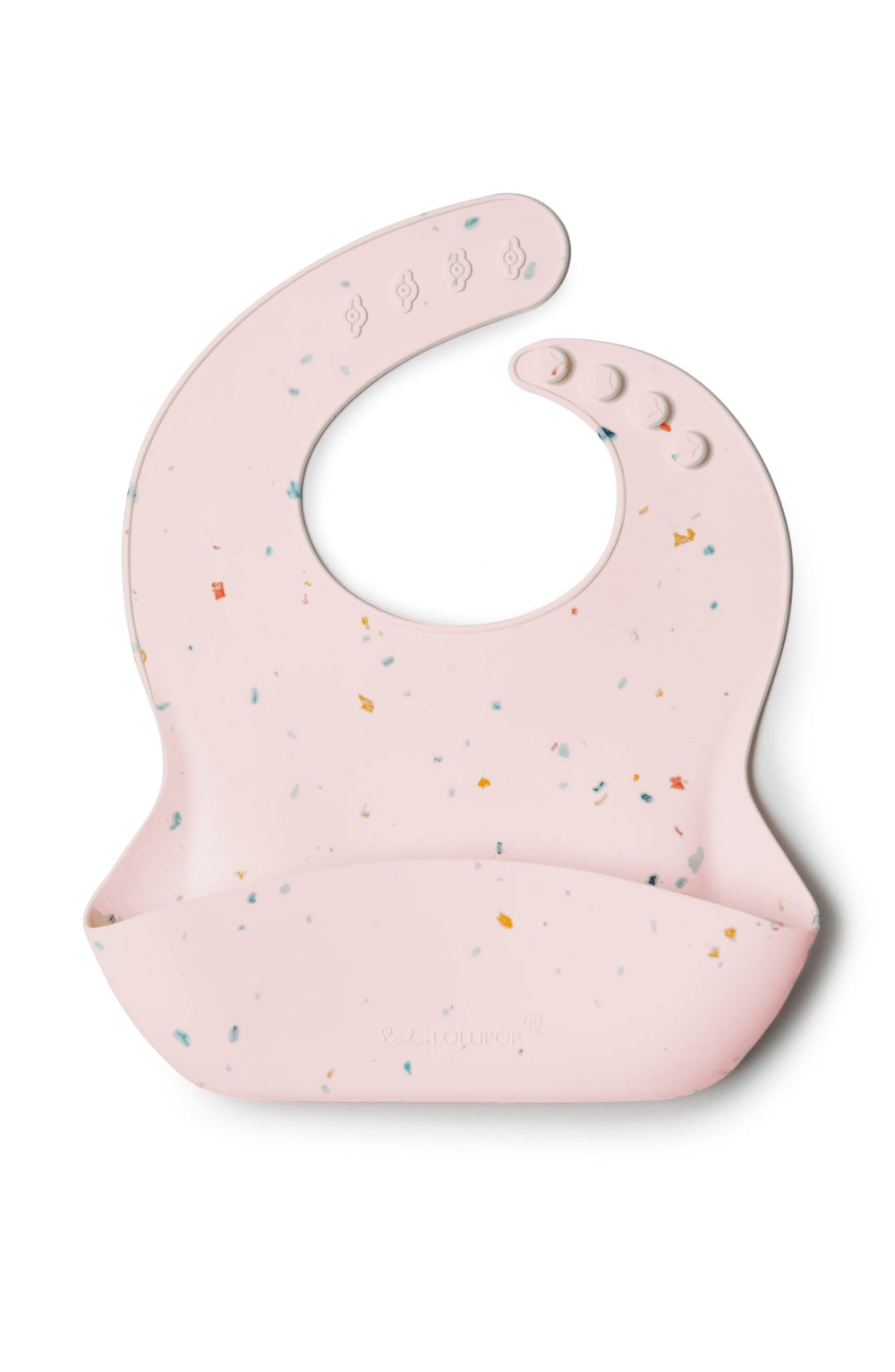 Loulou Lollipop Silicone Bib - Confetti Blush - Mama + Fawn Co.-