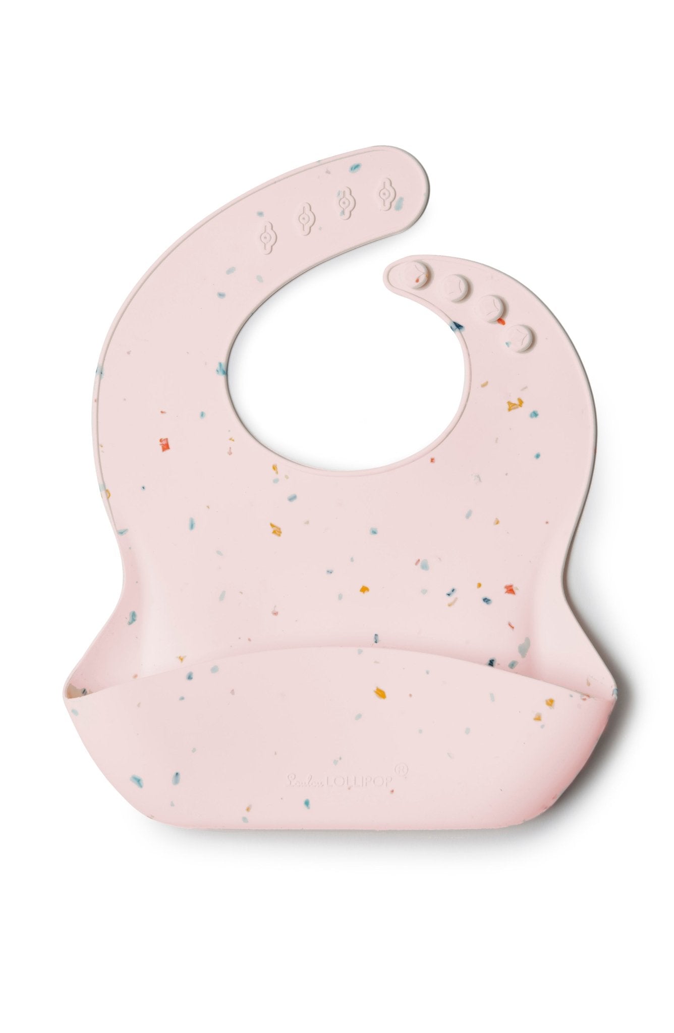 Loulou Lollipop Silicone Bib - Confetti Blush - Mama + Fawn Co.-