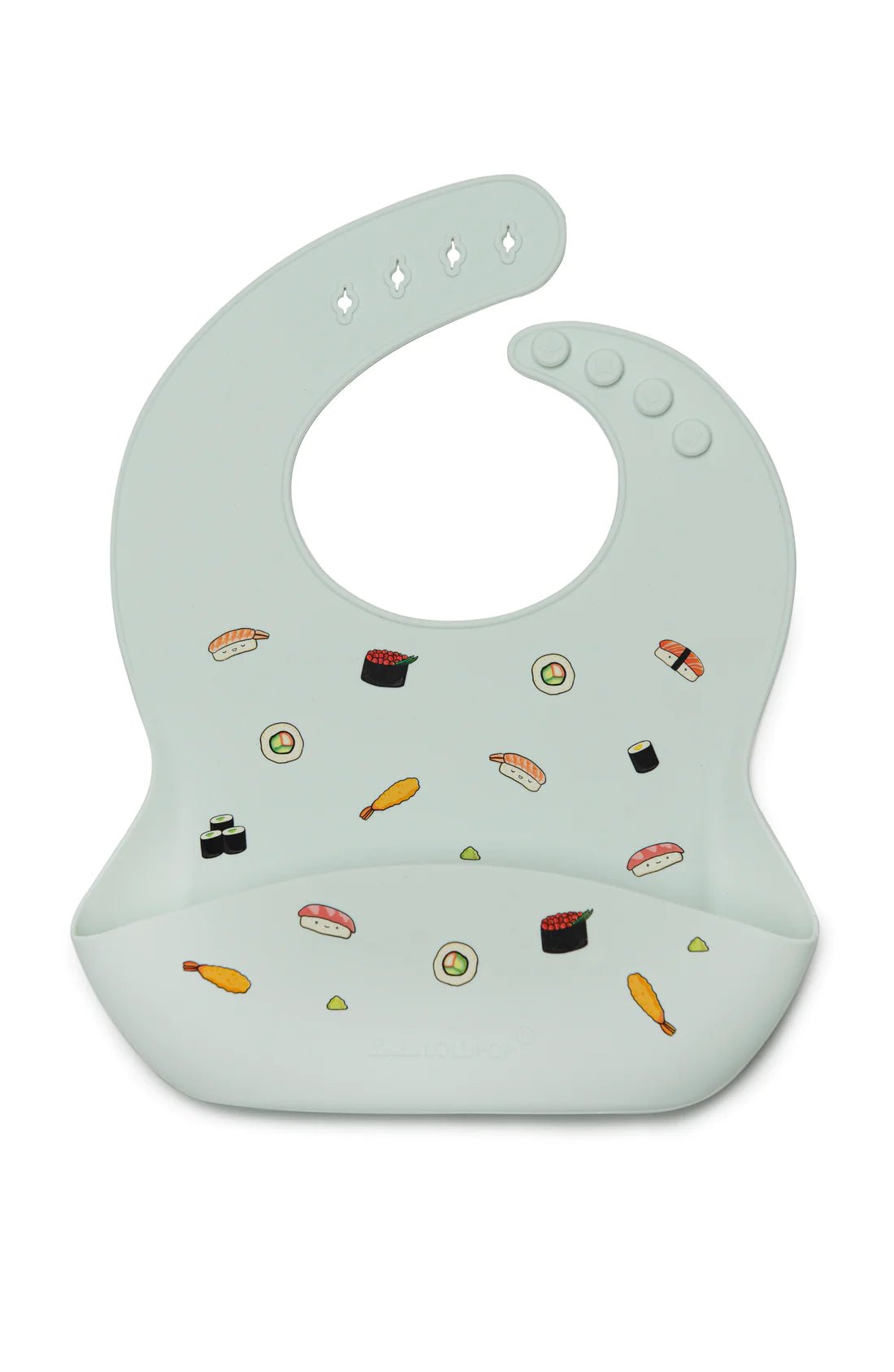 Loulou Lollipop Silicone Bib - Sushi - Mama + Fawn Co.-