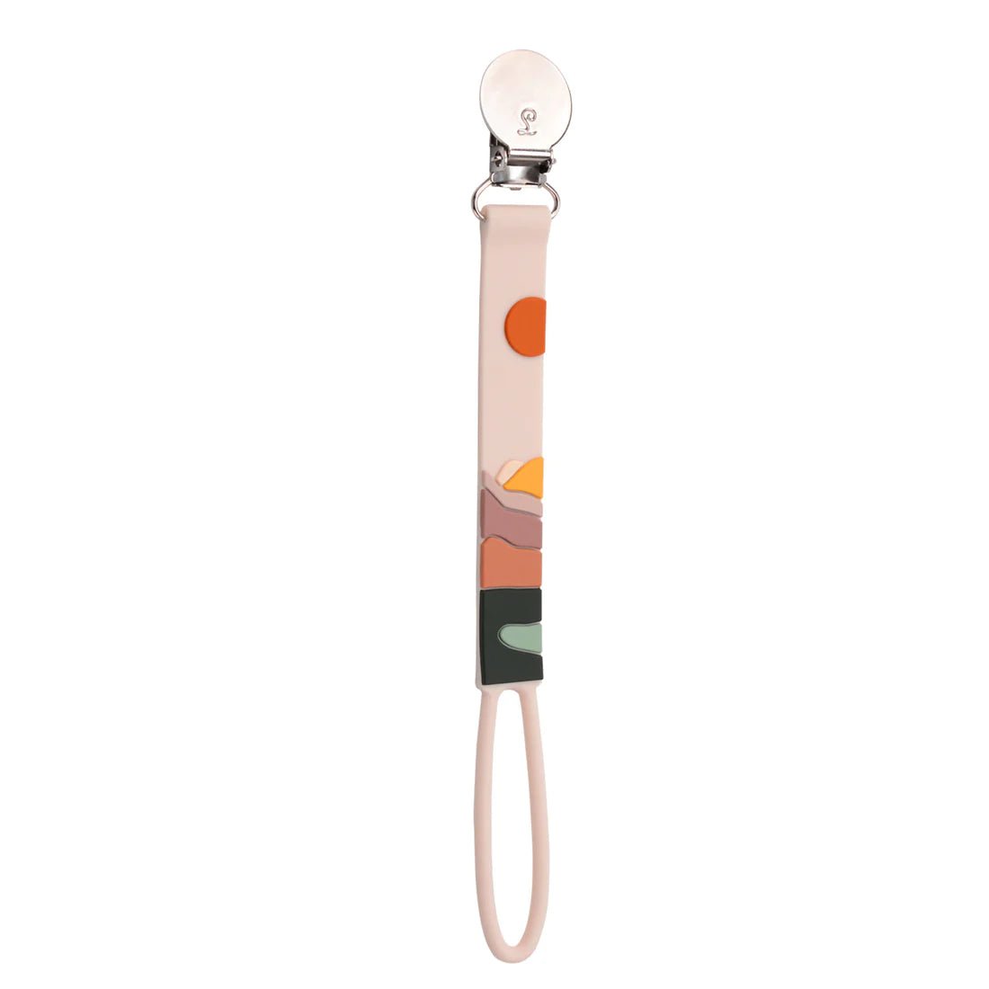 Loulou Lollipop Silicone Pacifier Clip - Canyon Sunset - Mama + Fawn Co.-