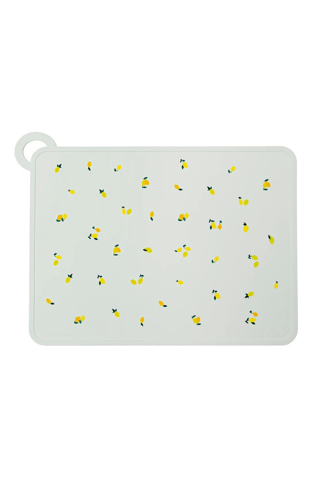 Loulou Lollipop Silicone Placemat Printed - Lemon - Mama + Fawn Co.-