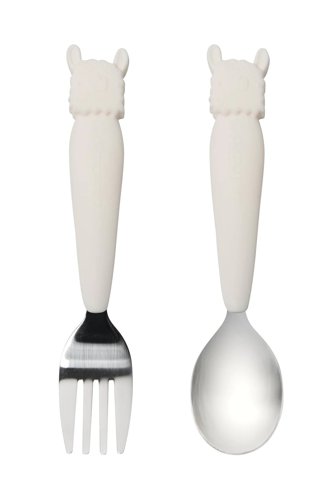 Loulou Lollipop Toddler Spoon/Fork Set - Llama - Mama + Fawn Co.-