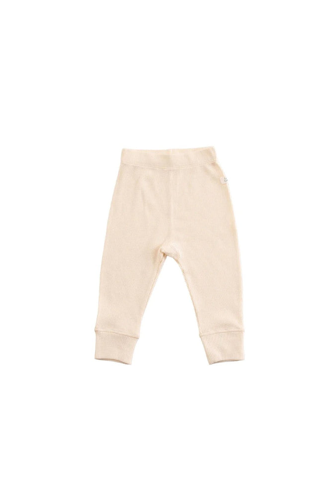 
                  
                    Loulou Lollipop Waffle Baby Pants - Coconut Milk - Mama + Fawn Co.-
                  
                