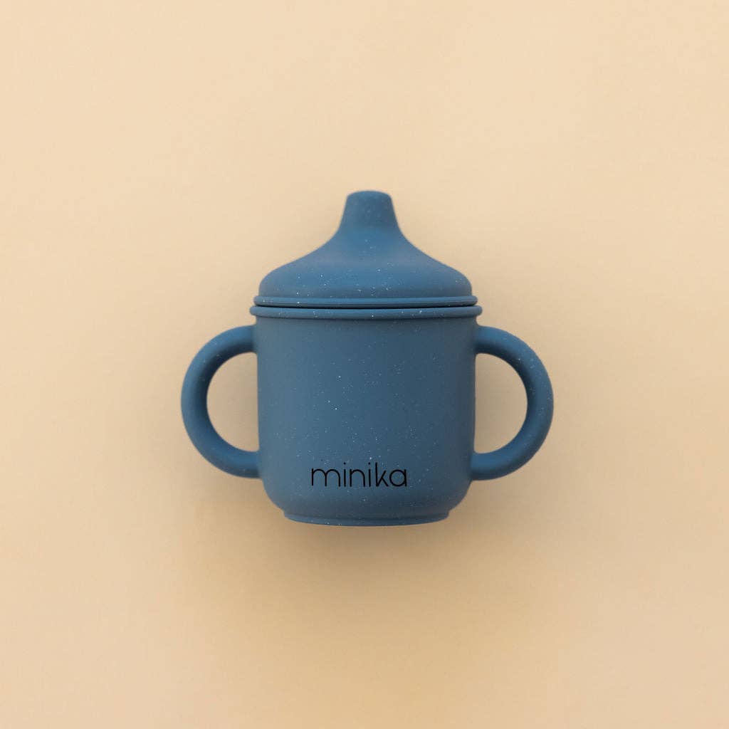 Minika Silicone Sippy Cup - Indigo - Mama + Fawn Co.-