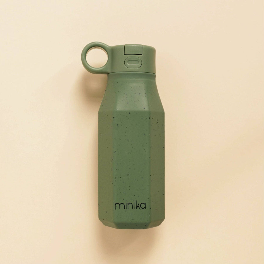 Minika Water Bottle - Leaf - Mama + Fawn Co.-